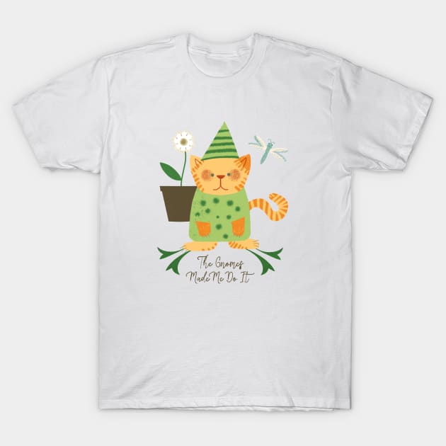 Cat Gnome T-Shirt by so_celia